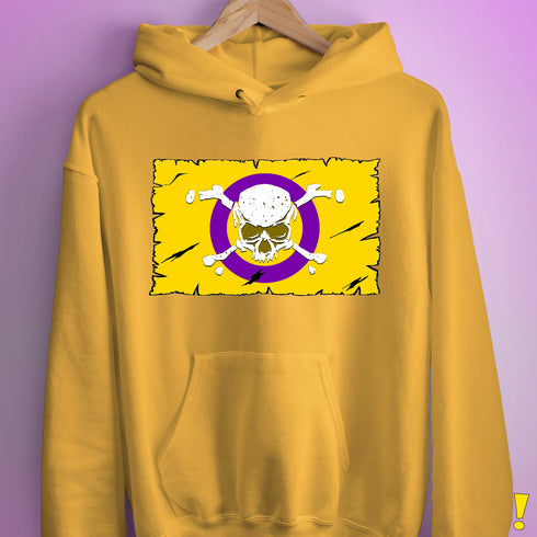 Intersex Pride Pirate Flag Hoodie - Mustard